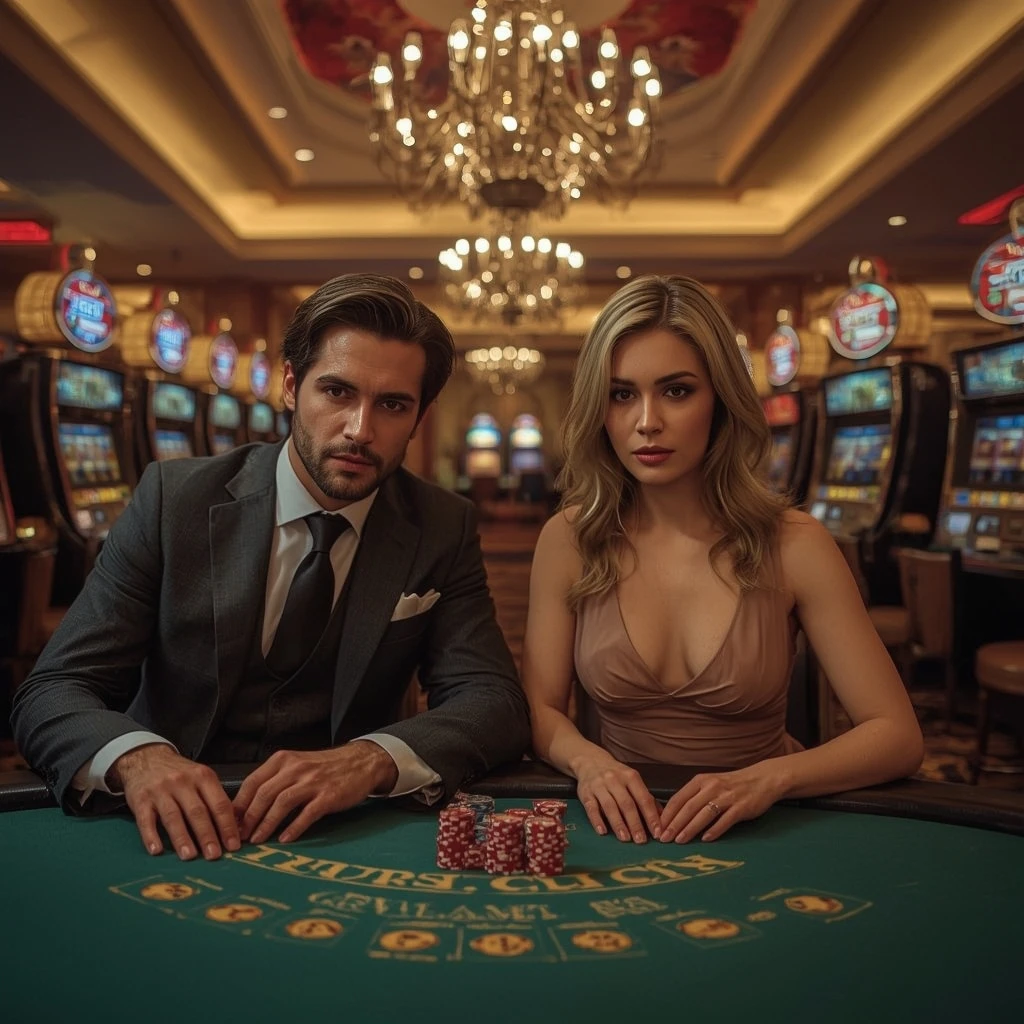 Deux joueurs de poker dans un BETSTRO CASINO